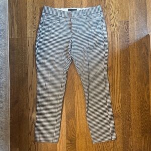 Banana Republic Black and White Patterned Dress Pants